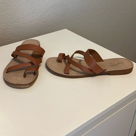 Seychelles Italian Sandals Brown 6.5 - Picture 1 of 7